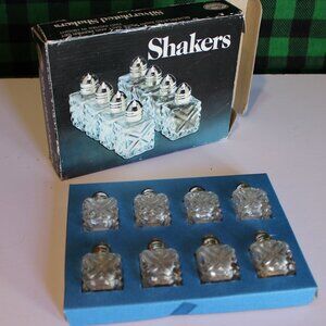 Vintage Leonard Silver Mfg Salt & Pepper Shakers | Silver Lids